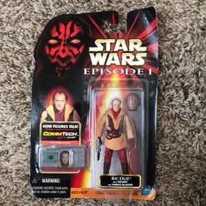 Star Wars E1 Ric Olie / Mint on Cardback Seale…